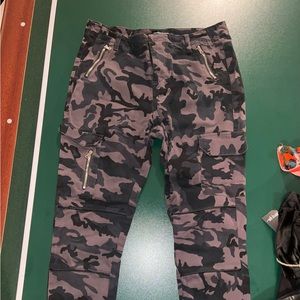 Maniere De Voir tight cargo camo pants